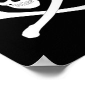 Pirate (Jolly Roger) vlag Poster (Hoek)