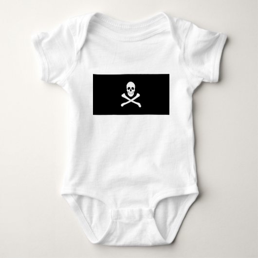 Pirate (Jolly Roger) vlag Romper (Voorkant)