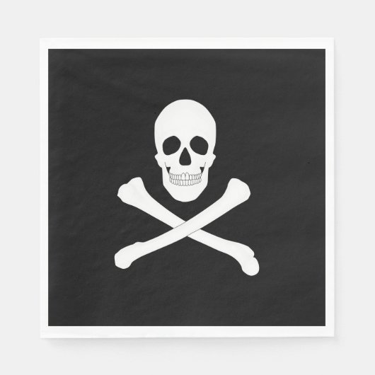 Pirate (Jolly Roger) vlag Servet (Voorkant)