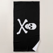 Pirate (Jolly Roger) vlag Strandlaken (Voorkant)