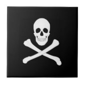 Pirate (Jolly Roger) vlag Tegeltje (Voorkant)