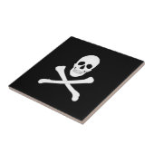 Pirate (Jolly Roger) vlag Tegeltje (Zijkant)