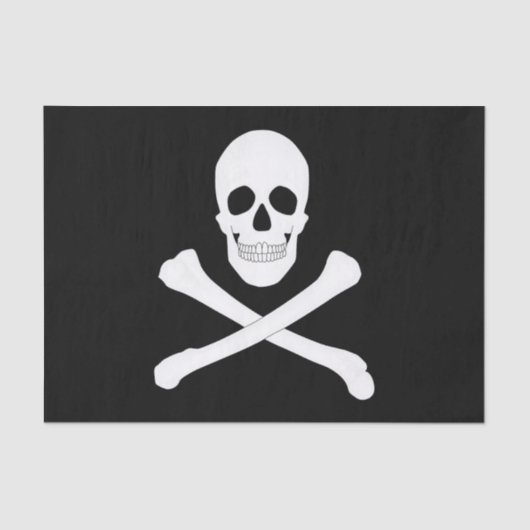 Pirate (Jolly Roger) vlag Tissuepapier (Voorkant)