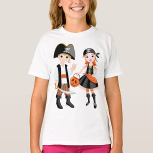 Pirate jongen en meisje meisjes T-shirt
