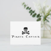 Pirate Kapitein Briefkaart (Staand voorkant)