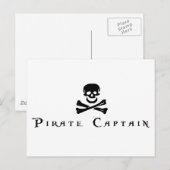 Pirate Kapitein Briefkaart (Voorkant / Achterkant)