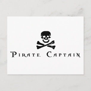 Pirate Kapitein Briefkaart