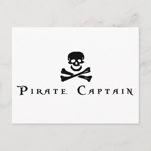 Pirate Kapitein Briefkaart (Voorkant)
