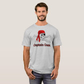Pirate Kapitein Cook Gray T-shirt (Voorkant volledig)