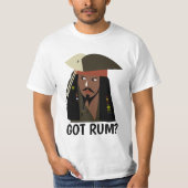 PIRATE KAPITEIN DAD HEEFT HIJ RUM? T-SHIRTS (Voorkant)