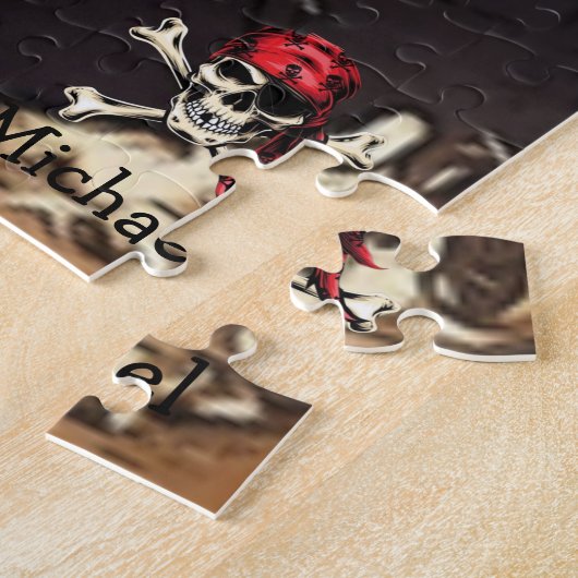 Pirate Kapitein Jigzaag Puzzle Legpuzzel (Zijkant)