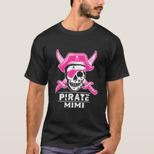 Pirate Kapitein Mimi Pirate Mimi Halloween Grandma T-shirt