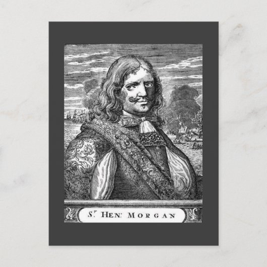 Pirate Kapitein Morgan Briefkaart (Voorkant)