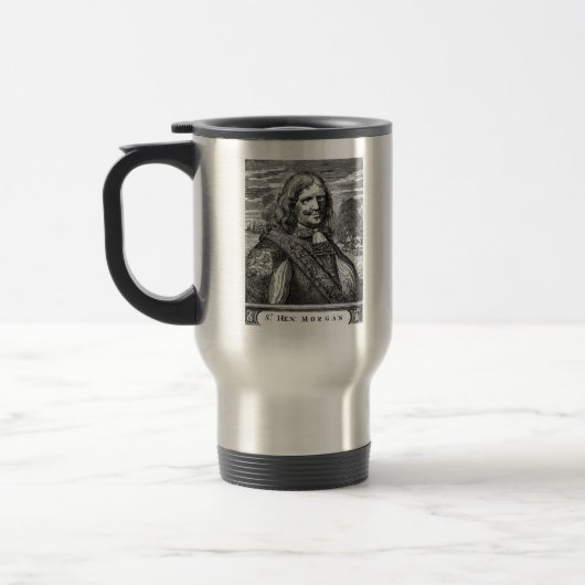 Pirate Kapitein Morgan Travel Mug Reisbeker (Links)