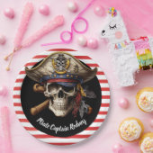 Pirate Kapitein Papieren Bordje (Feest)