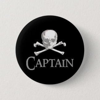Pirate Kapitein Ronde Button 5,7 Cm