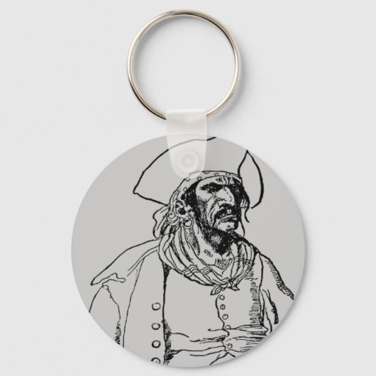 Pirate Kapitein Sleutelhanger (Voorkant)