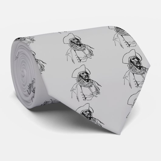 Pirate Kapitein Stropdas (Opgerold)