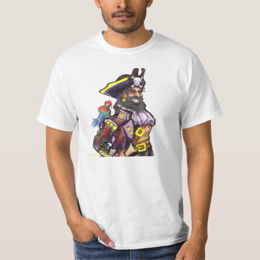 Pirate Kapitein T-shirt (Voorkant)
