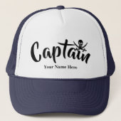 Pirate kapiteins jolly roger schedel trucker pet (Voorkant)