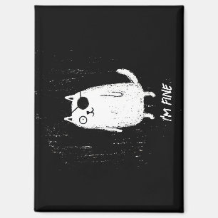 Pirate Kat – Minimale Grappige Katten Kunst Magneet