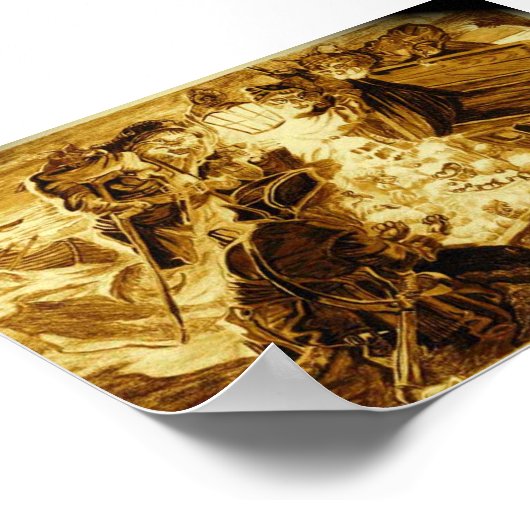 Pirate Katten vinden de Loot Poster (Hoek)