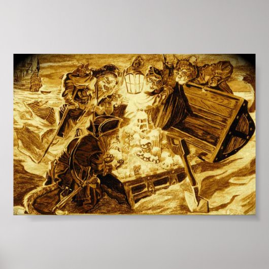 Pirate Katten vinden de Loot Poster (Voorkant)