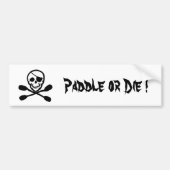 Pirate Kayak Flag Bumpersticker (Voorkant)
