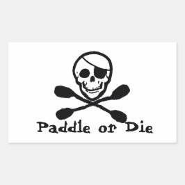 Pirate Kayak Flag Sticker