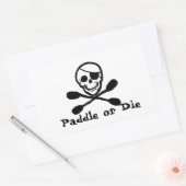 Pirate Kayak Flag Sticker (Envelop)