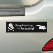 Pirate Keep Honking Bumpersticker (Op auto)