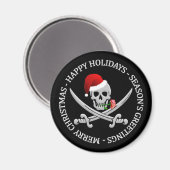 Pirate Kerstmagneet Magneet (Voorkant / Achterkant)