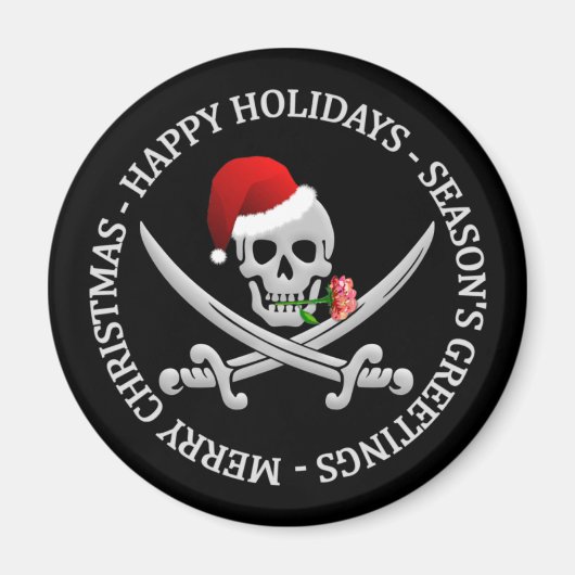 Pirate Kerstmagneet Magneet (Voorkant)