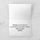 Pirate Kerstmis Feestdagen Kaart (Binnen)