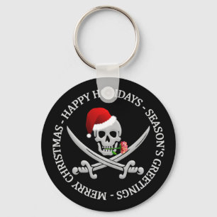 Pirate kerstsleutelketen sleutelhanger