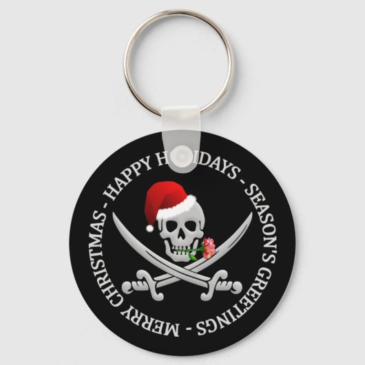 Pirate kerstsleutelketen sleutelhanger (Voorkant)