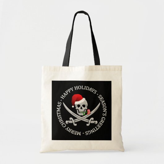 Pirate kersttas tote bag (Voorkant)