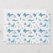 Pirate Kids Verjaardag op Blue Invitation Kaart (Achterkant)