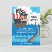 Pirate Kind Birthday Kaart (Staand voorkant)