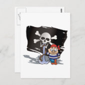 Pirate Kind Briefkaart (Voorkant / Achterkant)