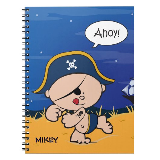 Pirate Kind kunstwerk Notitieboek (Voorkant)
