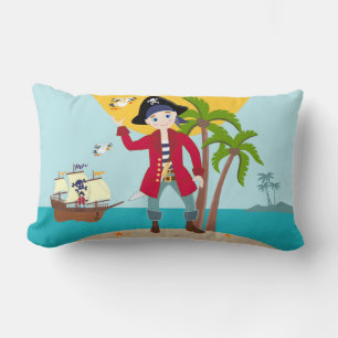 Pirate kind verjaardagsfeestje kussen