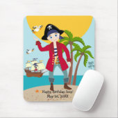Pirate kind verjaardagsfeestje muismat (Met muis)
