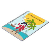 Pirate kind verjaardagsfeestje notitieboek (Linkerzijde)