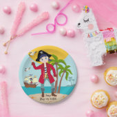 Pirate kind verjaardagsfeestje papieren bordje (Feest)