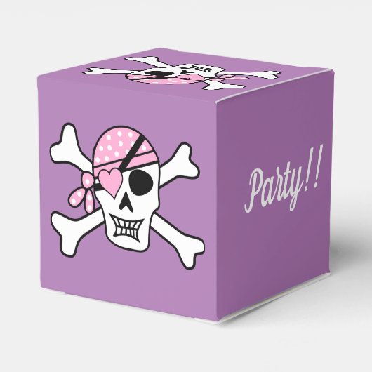 Pirate Kinder Bedankdoosjes (Achterkant)