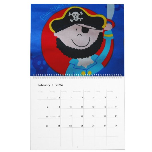 Pirate Kinder Kalender (Feb 2026)