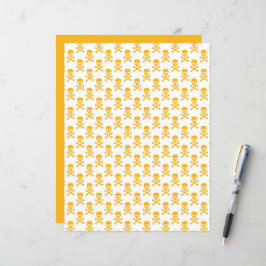 Pirate Kinder Kruisbeenderen Scrapbook Yellow Craf