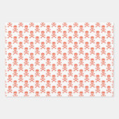 Pirate Kinder partij Crossbones Kleurrijke Modern  Inpakpapier Vel (Voorkant 2)