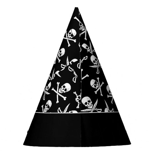 Pirate Kinder Partij thema Feesthoedjes (Achterkant)